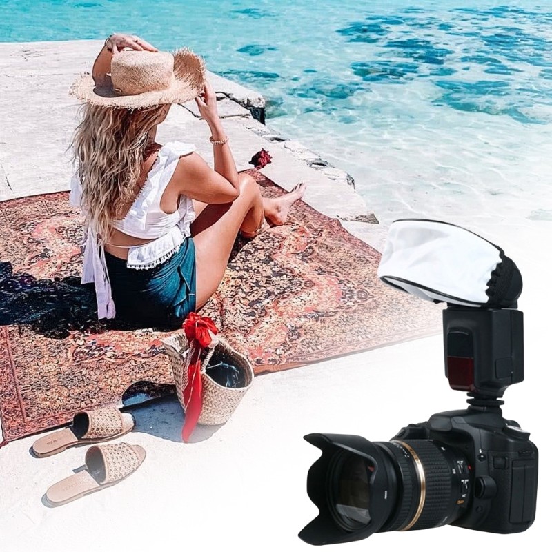 Professional Soft Light Camera Flashes Diffuser Caps for Camera Flashes
