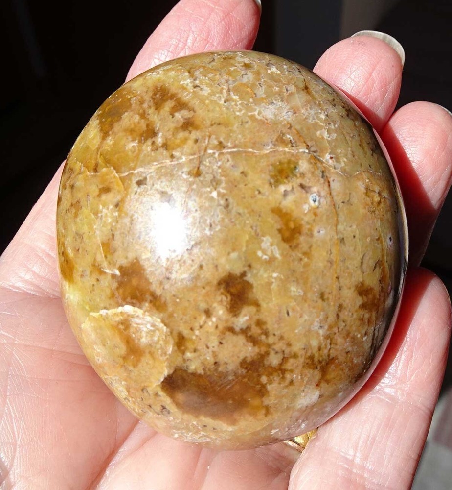 Multi-colored Opal Palmstone - Madagascar sc748i