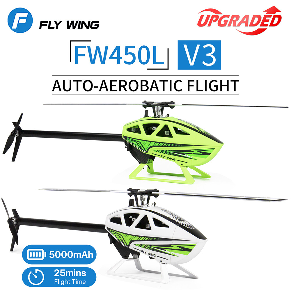 Fly Wing FW450L V3 6CH GPS 3D Hovering H1 Flight Control RC RTF/BNF Helicopter