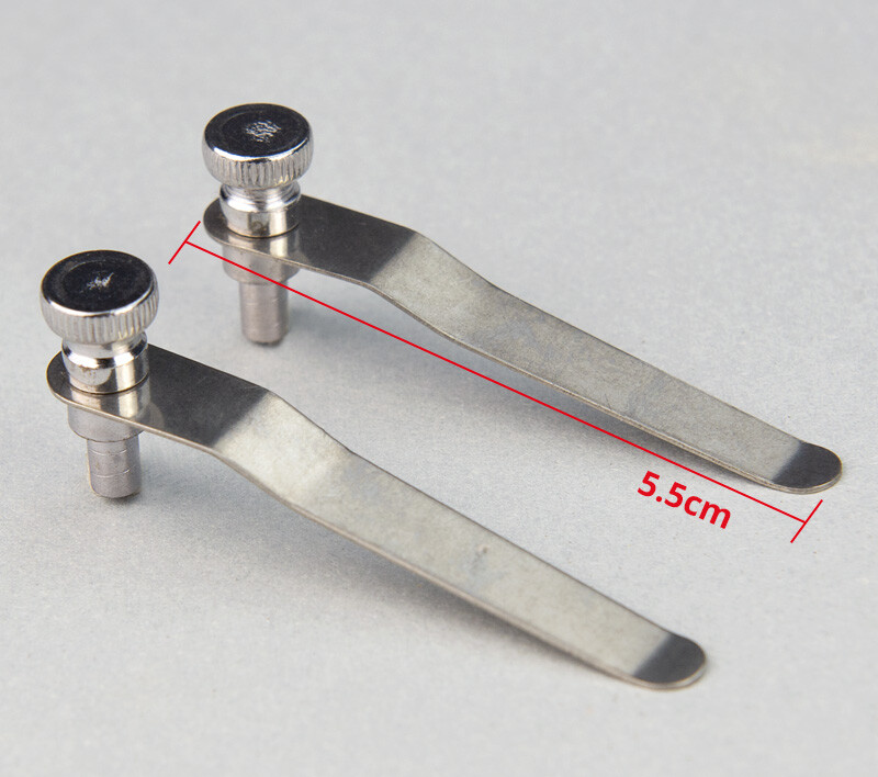 A Pair Biological Stereo Microscope Working Stage Specimen Presser Slice Clips