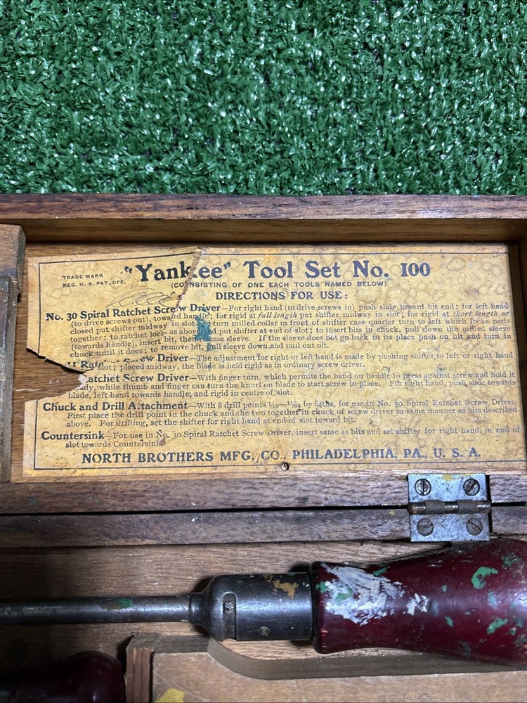 North Bros Yankee Tool Set No. 100 Rare!
