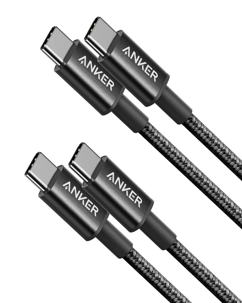 Anker USB C to C Cable, Type-C 60W Fast Charging Cable 3.3FT*2, Black