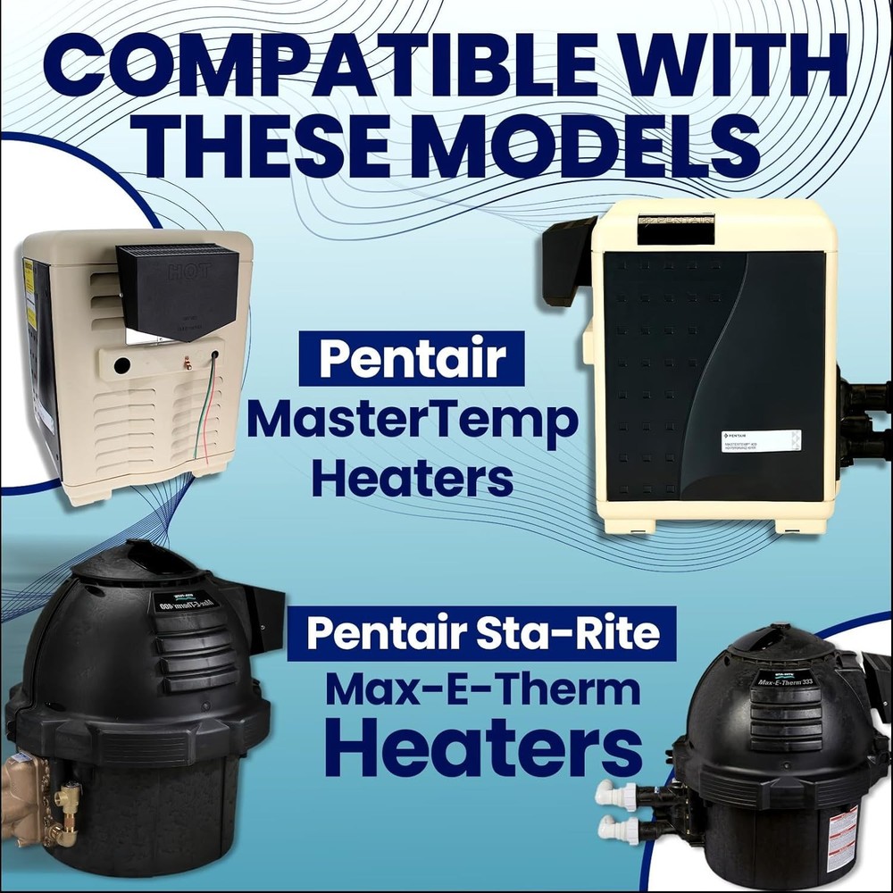 Pool Heater High Limit Switch Replacement Brass 135F Safety Overheat