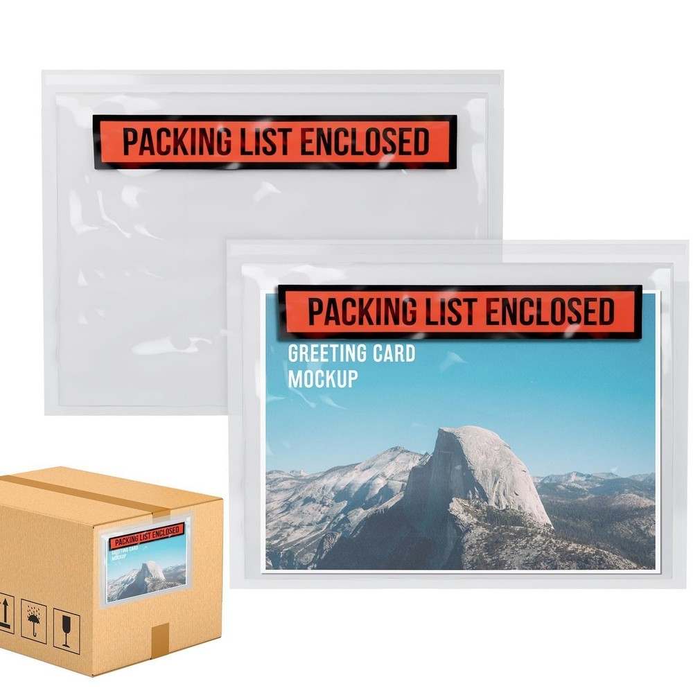 Packing List Envelopes Polyethylene Self Seal 1000 Count 7 x 5 in