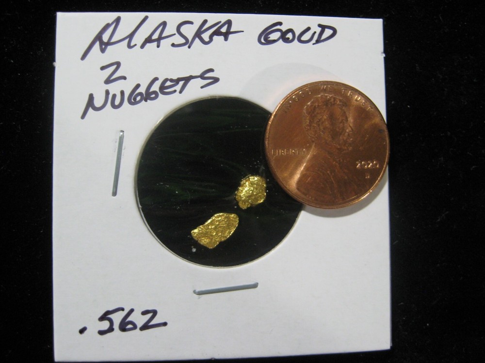 ALASKA GOLD 2 NUGGETS  .562 GRAM