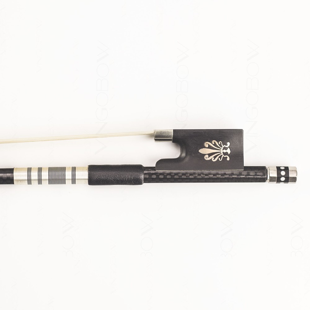 VingoBow Textured Carbon Fiber Violin Bow Pernambuco Performance Pro. Level 116V