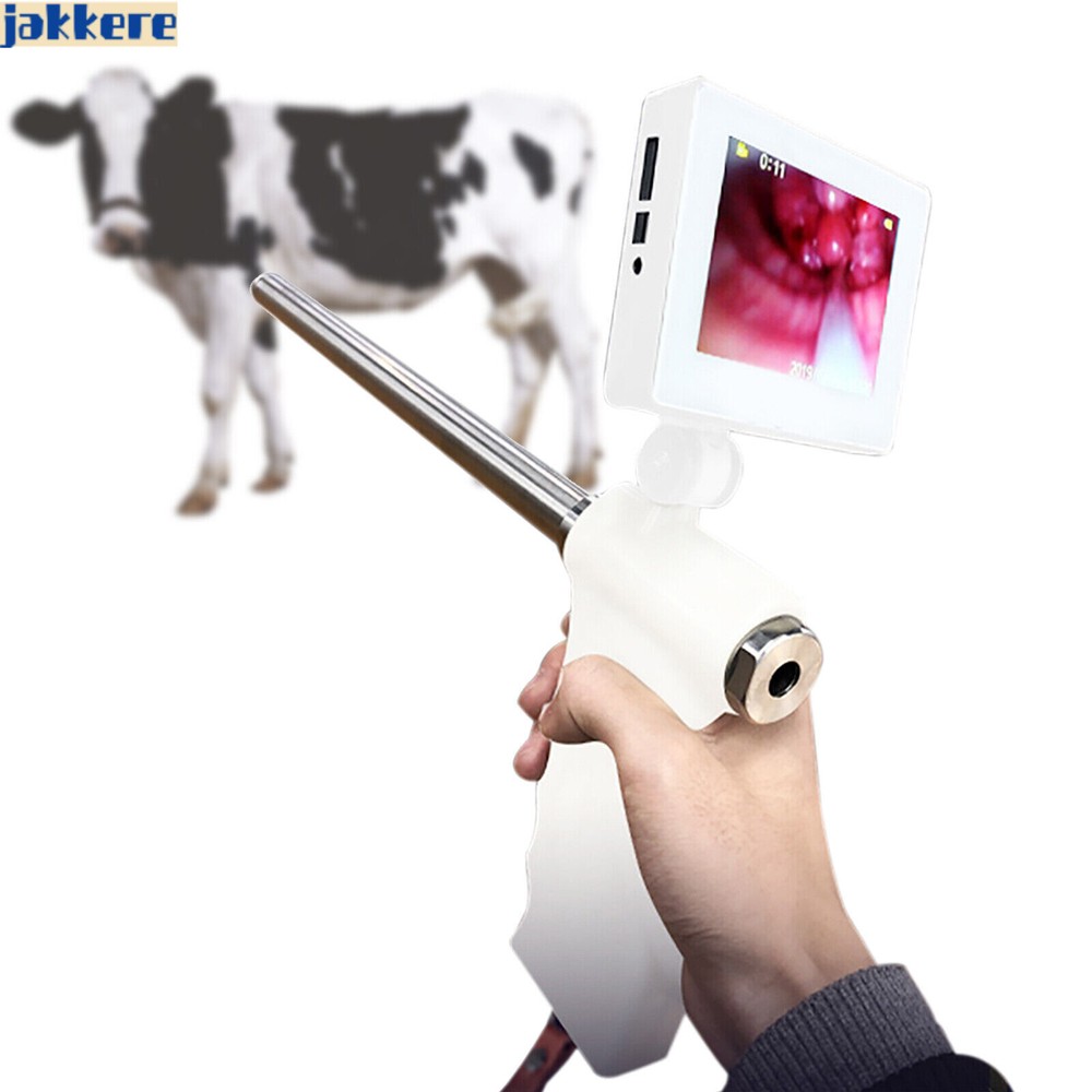 Insemination Kit For Cows Cattle Visual Insemination Gun w/ Adjustable HD Screen