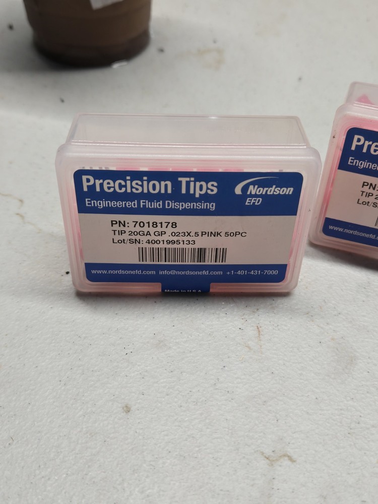 Nordson EFD Dispensing Tips P/N 7018178 7018169 7018122