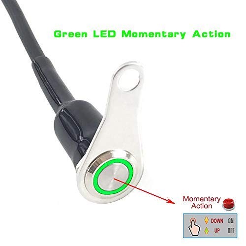 Stainless Steel LED Motorcycle Handlebar Switch Horn Kill Start Button