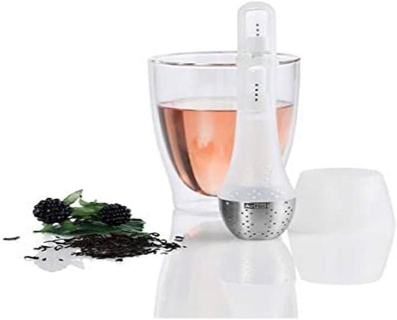 AdHoc Teatime Tea Filter, with Rotatable hourglass, Tea Strainer, Stainless...