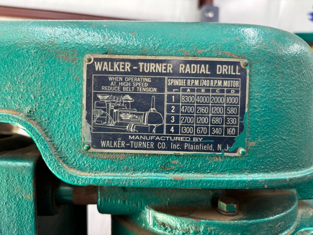 Walker Turner Radial Arm Drill Press