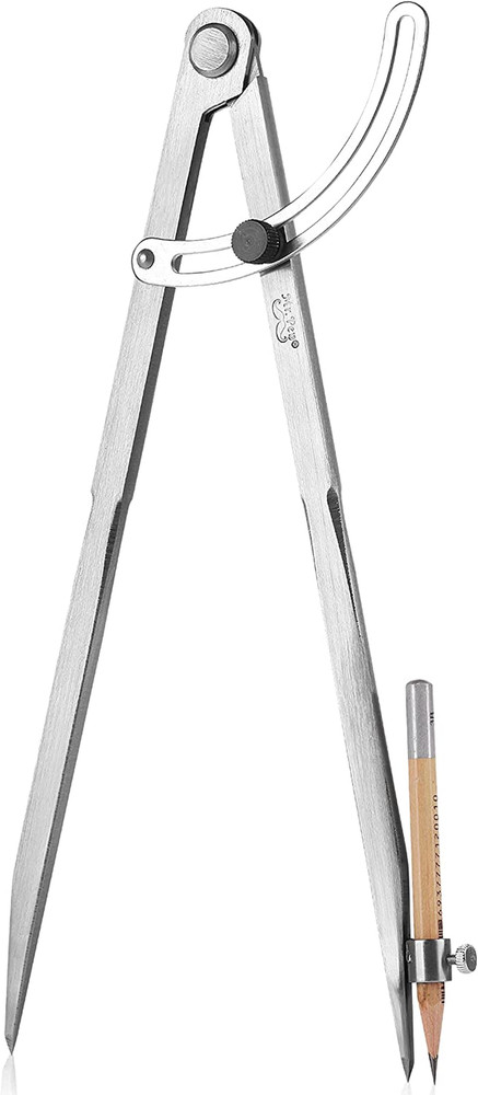 - Professional Compass for Woodworking, 8 Inch Compass with Wing