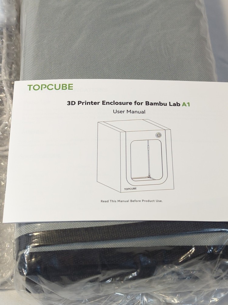 3D Printer Enclosure Bambu Lab A1 LED Light Fireproof Dustproof Noise Reduction