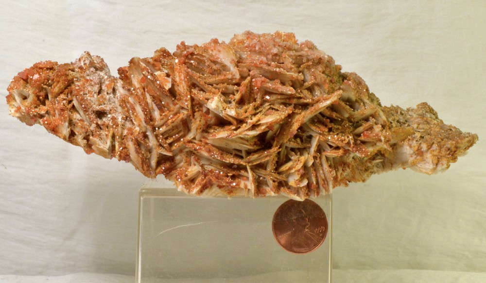 #2519 Vanadinite on Barite - Morocco - Large Display piece
