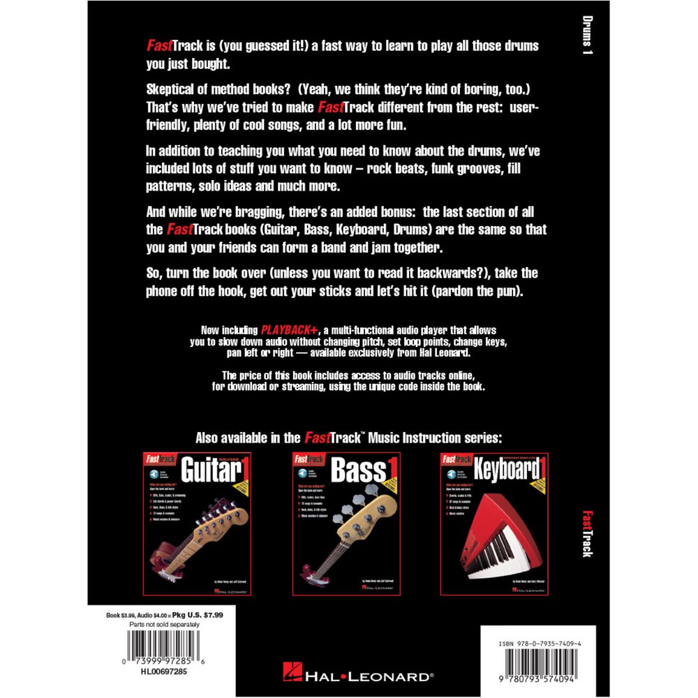 FastTrack Drums Method Book 1, Paperback