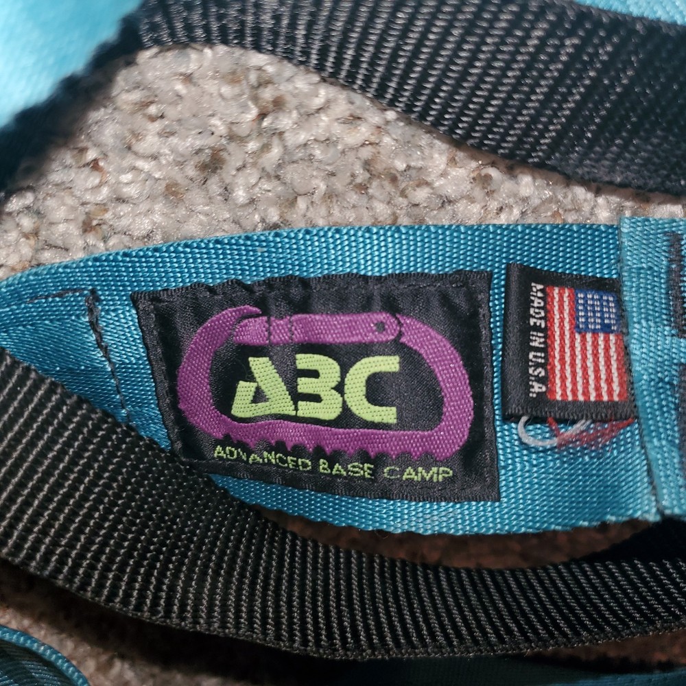 ABC Advanced Base Camp Rappelling Guide Harness Adjustable One Size Blue
