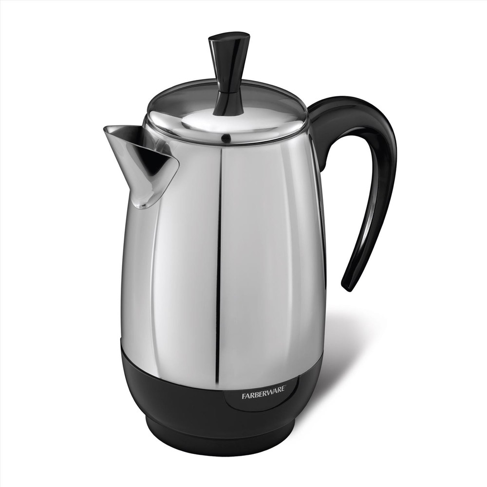 Farberware 8 cups Black/Silver Percolator