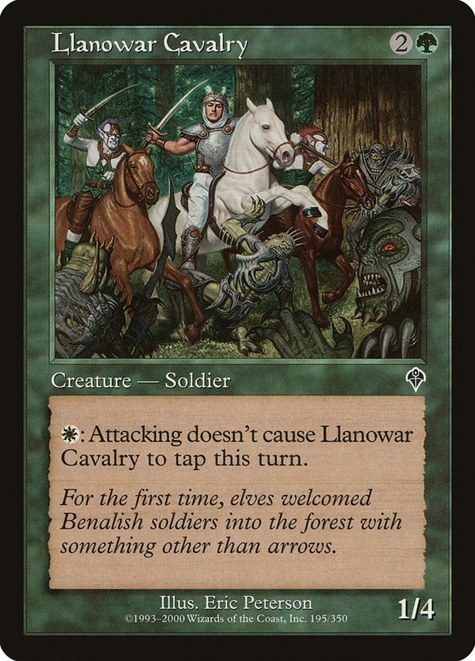 Llanowar Cavalry Invasion 195 MTG MP