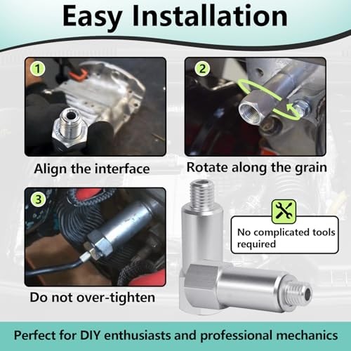 2 PCS Coolant Water Temperature Sensor Adapter Compatible with LS Engine, M12