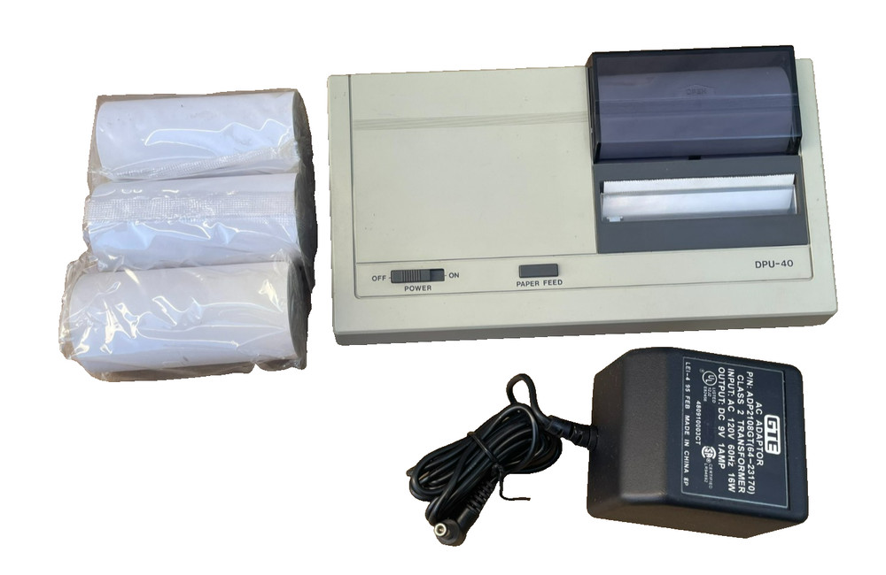 Seiko Instruments Thermal Printer DPU-40 w/ AC Adapter