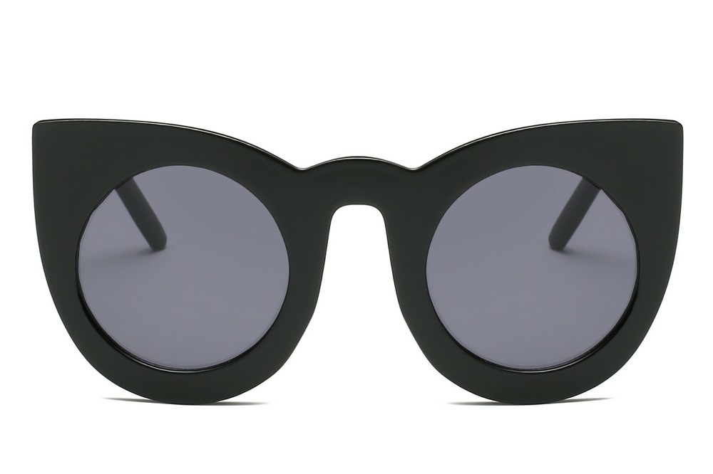 Women Round Cat Eye Oversize Sunglasses