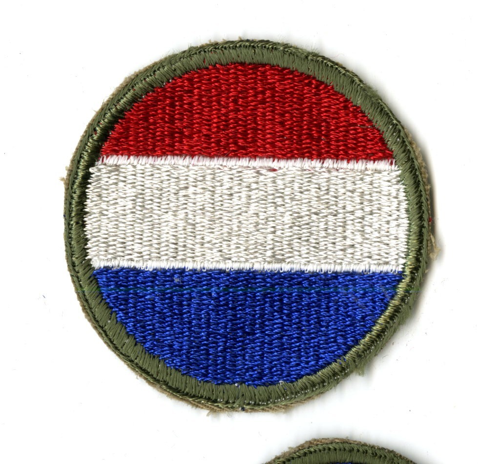 Army Ground Forces White Back Patch WWII Original