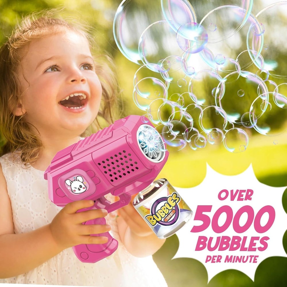 Interactive 3 Pack Bubble Guns with Solution - Fun for Toddlers and Kids 3-12