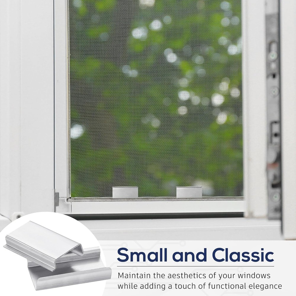 40 Pcs Window Screen Pull Tabs Window Screen Spline Channel Pull Lift Tabs Alumi