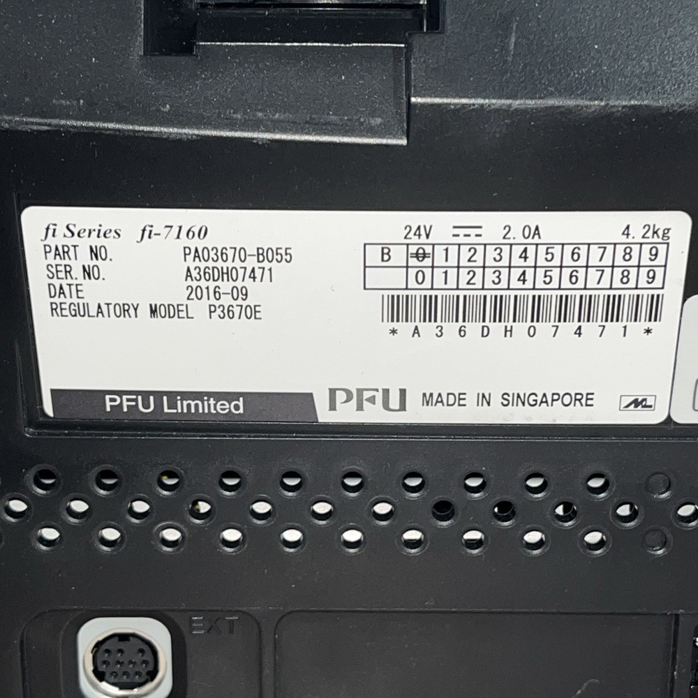 FUJITSU FI-7160 DOCUMENT SCANNER PRINTER