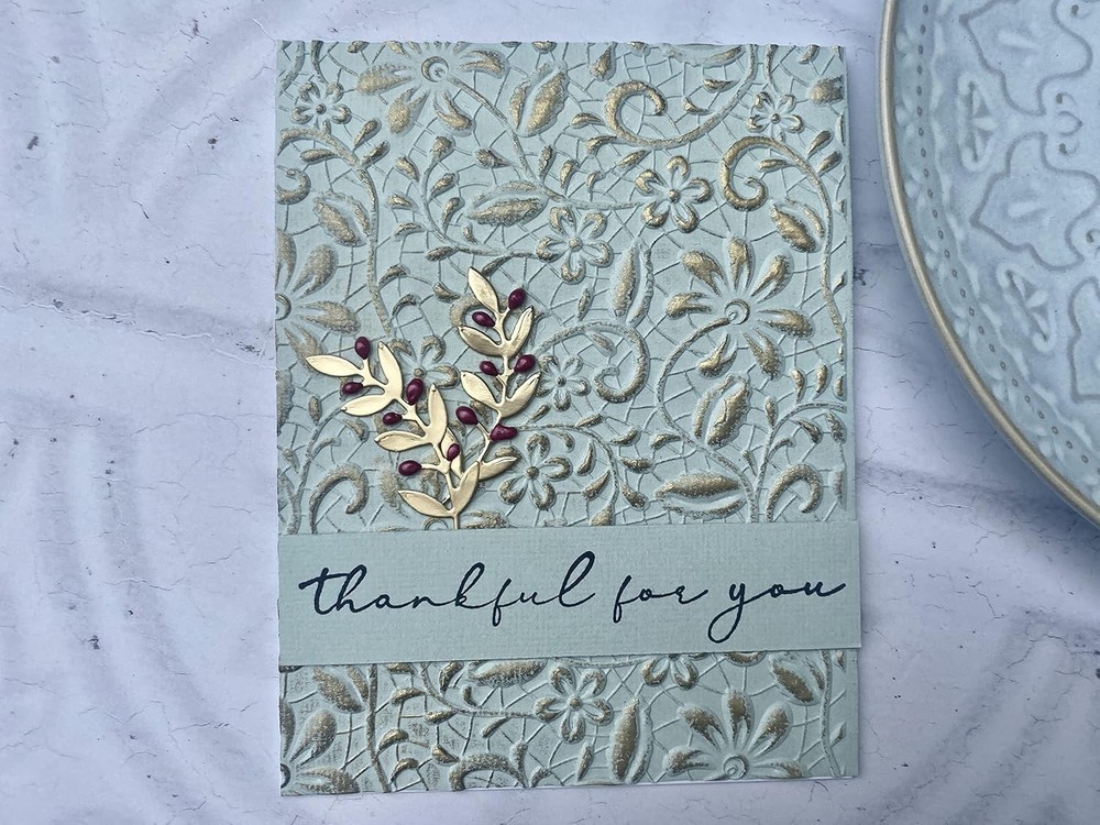 3-D Textured Impressions Embossing Folder Lacey by Kath Breen, 665324