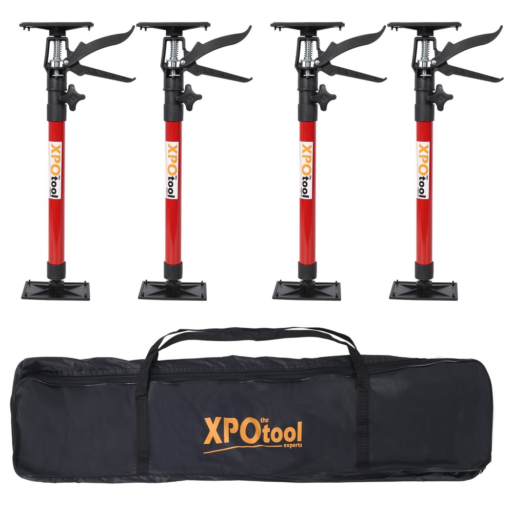 4 Pack Adjustable Cabinet Jacks Support Pole 20"-45" for Installing Cabinets