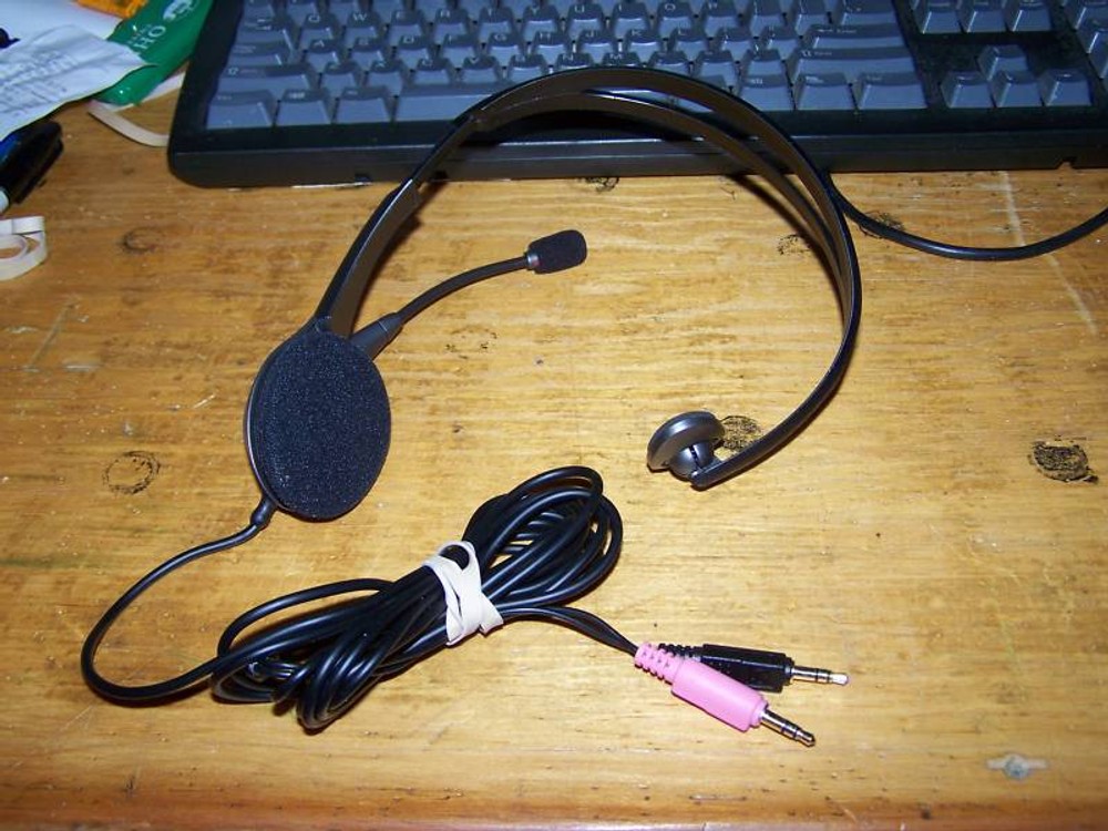 lab tec headset boom microphone mono 331 skype computer