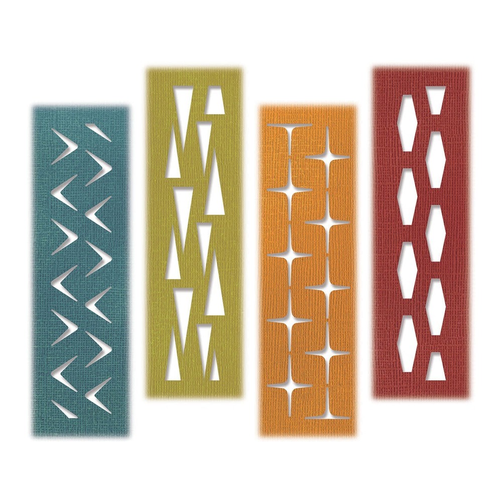 Sizzix Thinlits Tim Holtz Retro Repeat Pattern Cutting Dies 664160 New