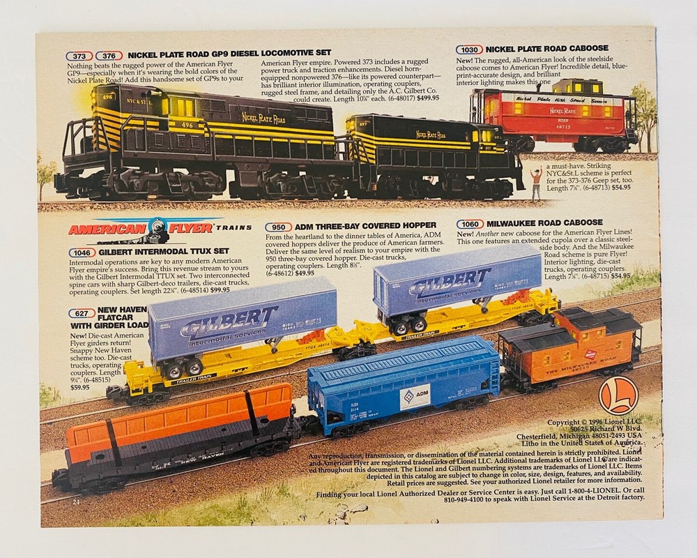 Lionel Trains Classic 1997 Catalog Vintage