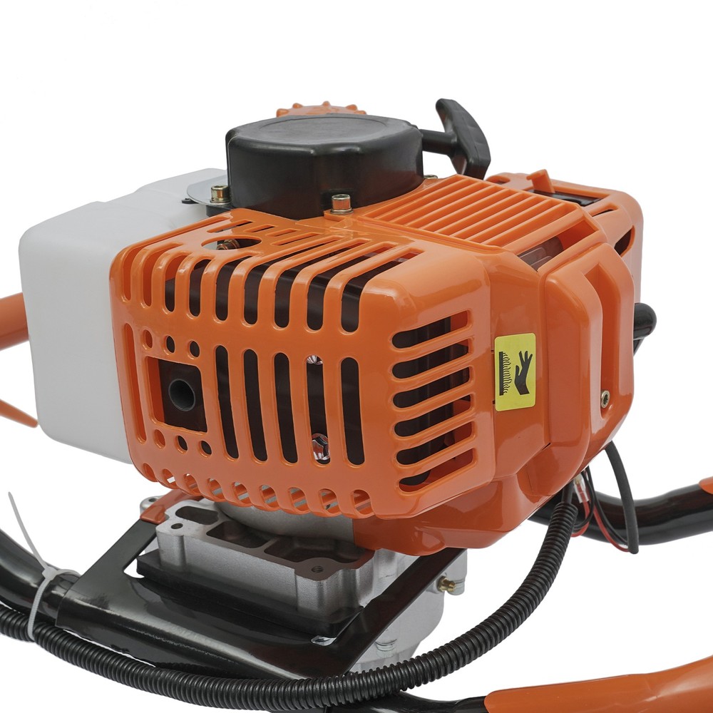 Earth Auger Digging Machine 2-Stroke 52CC Gas Powered Post Hole Digger w/ 3 Bits