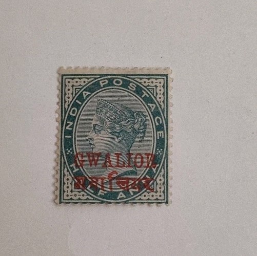 India Gwalior State Postage Stamp 12, MHR/OG