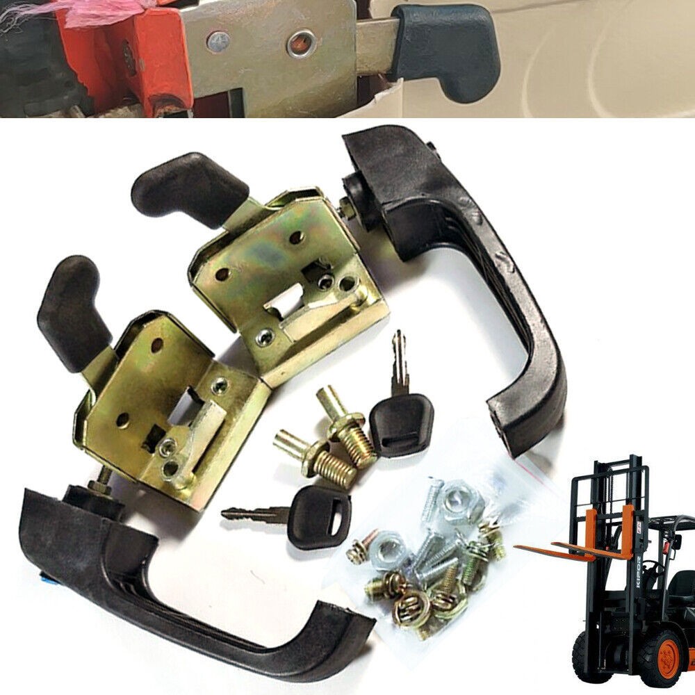 Universal Locking Door Handle Loader Door Lock Set for Tractor & Heavy Equipment