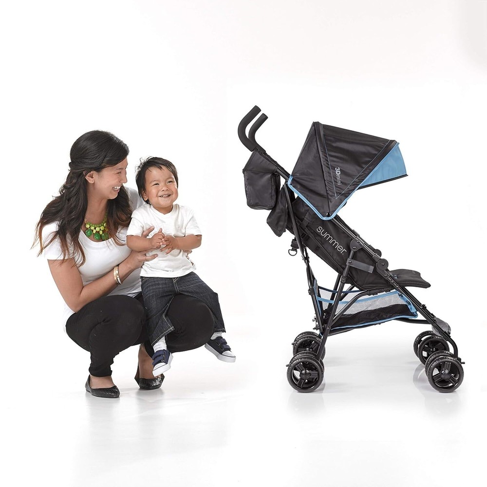 Stroller Lightweight Infant Stroller with Compact Fold Multi-Position Recline