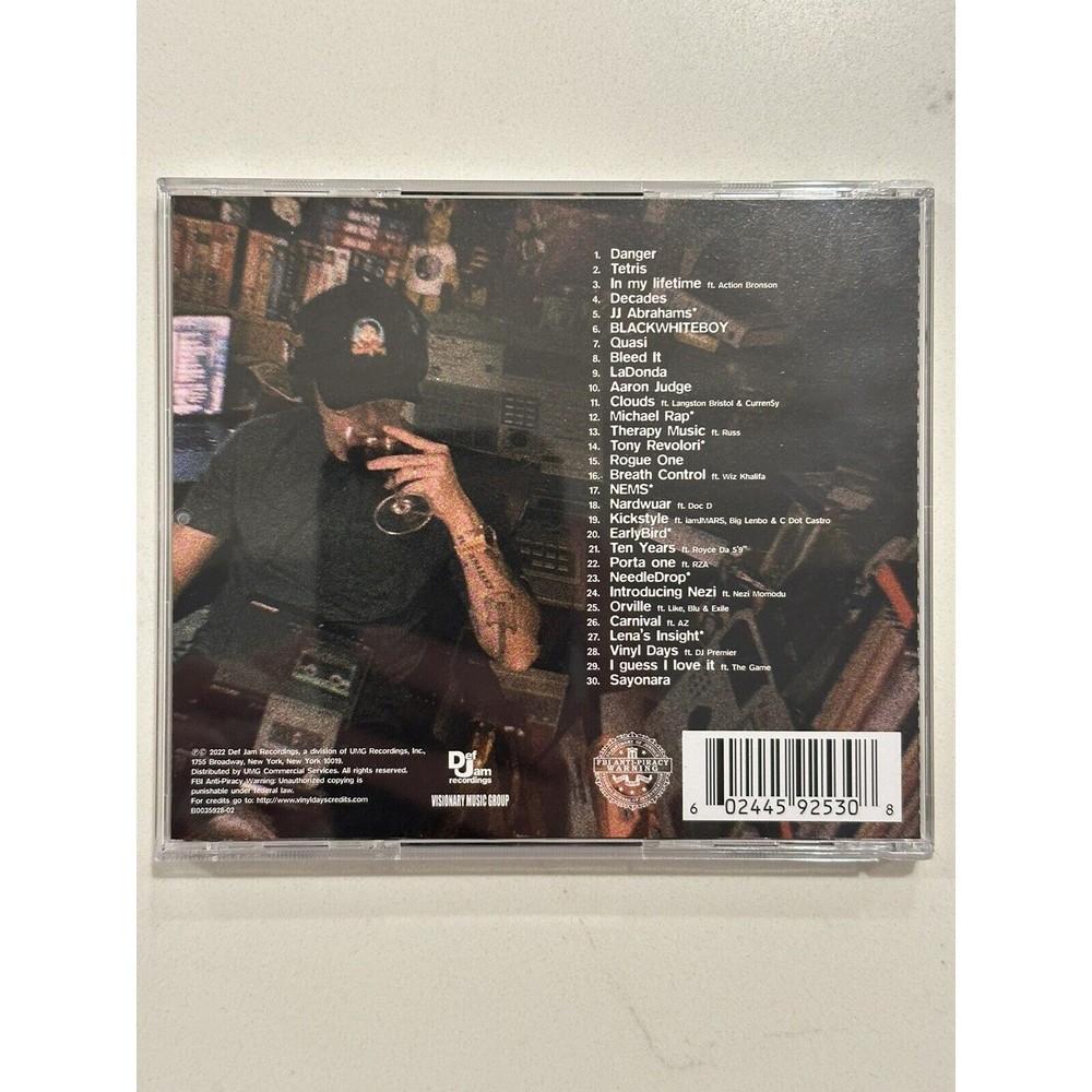 LOGIC- VINYL DAYS CD *SIGNED INSERT CARD* Autographed ACOA Authenticated