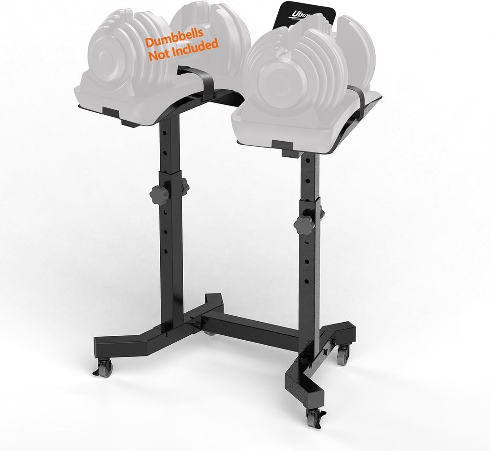 Adjustable Double Dumbbell Rack Stand For SelectTech 552/1090 Dumbbell Holder US
