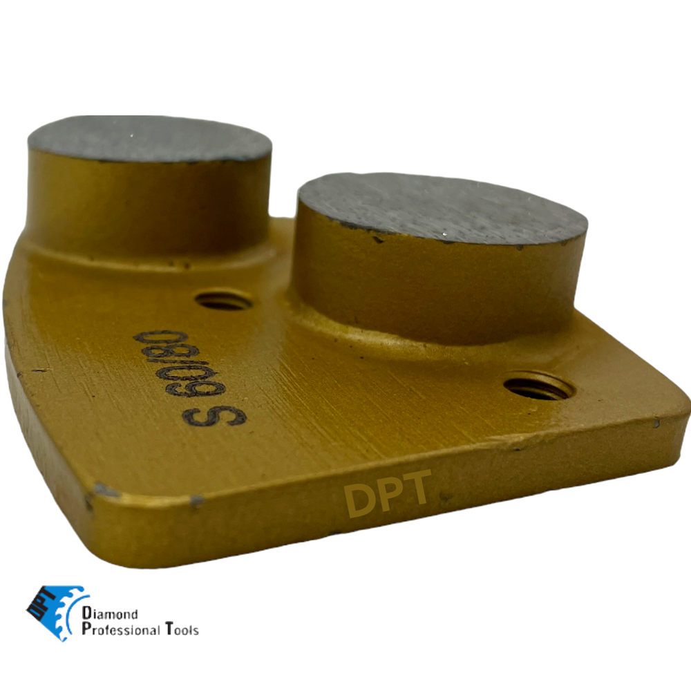 9 Pack Trapezoidal Grinding Discs for Concrete Floor Grinders Soft Bond 60 Grit