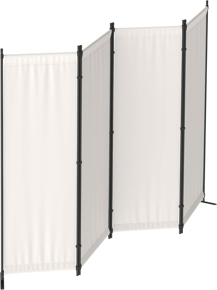 Room Divider 4 Panel Folding Privacy Screens 88'' Room Separation Home Office