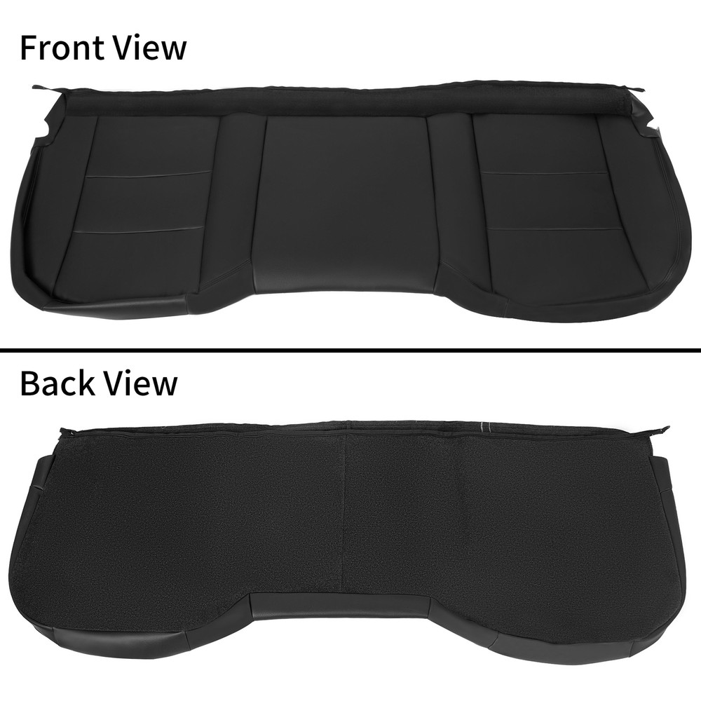 Black Front & Rear Seat Covers For 2013-2018 Ram 1500 2500 3500 Crew Cab 14PCS