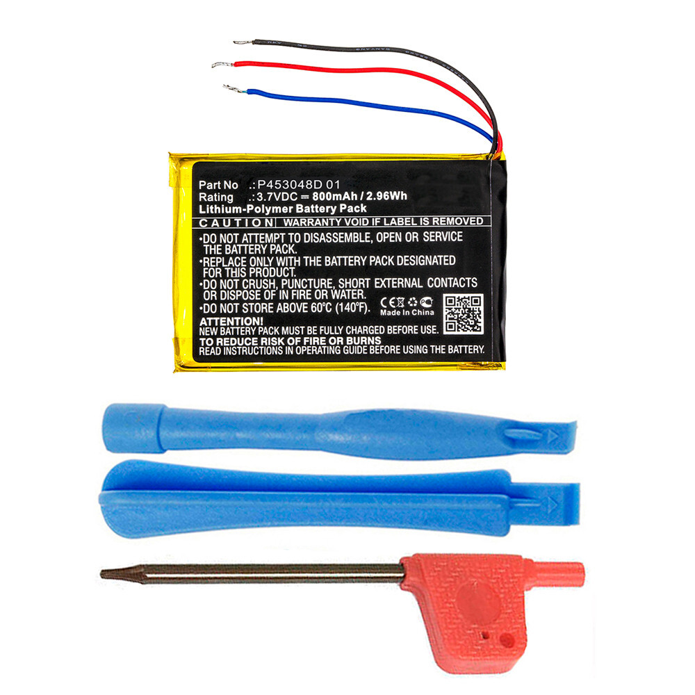 800mAh P453048D 01 Battery Replacement for JBL Clip 2 Plus Bluetooth Speaker