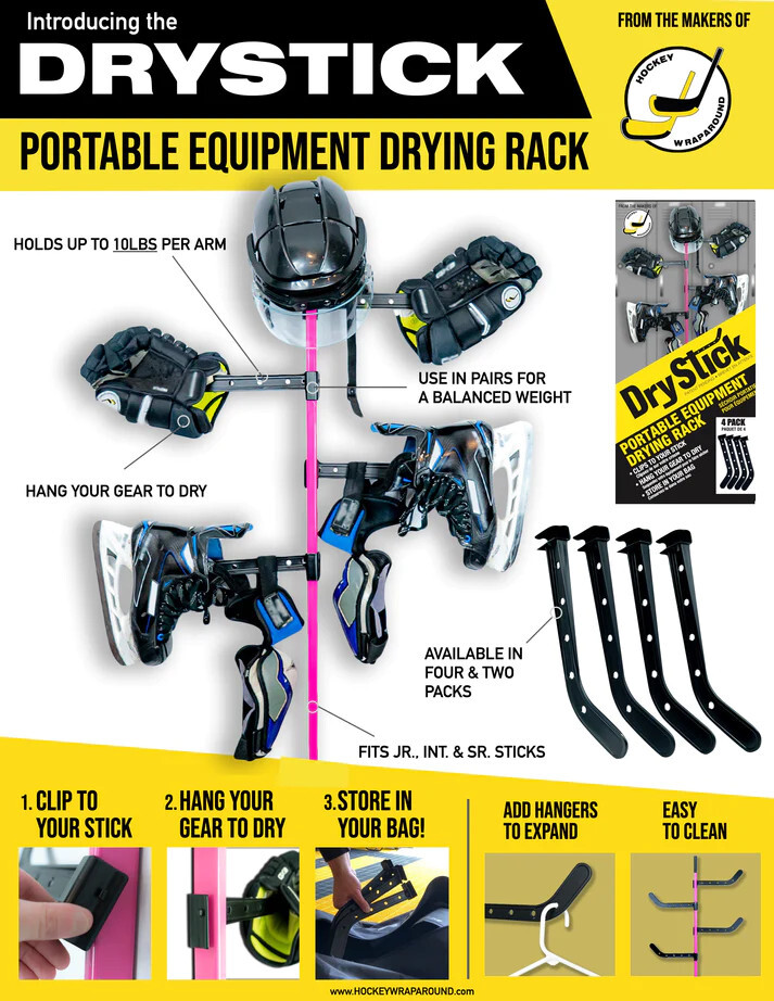 Wrap Around - Hockey Drying Rack - Portable