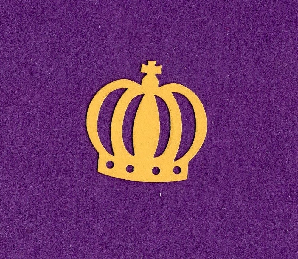 CROWN die cuts scrapbook cards