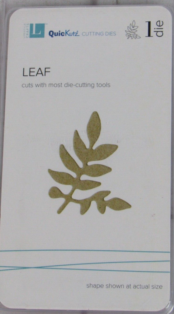 QuicKutz/Lifestyle Crafts Leaf 2x2, 1 Cutting Die Set DP0407
