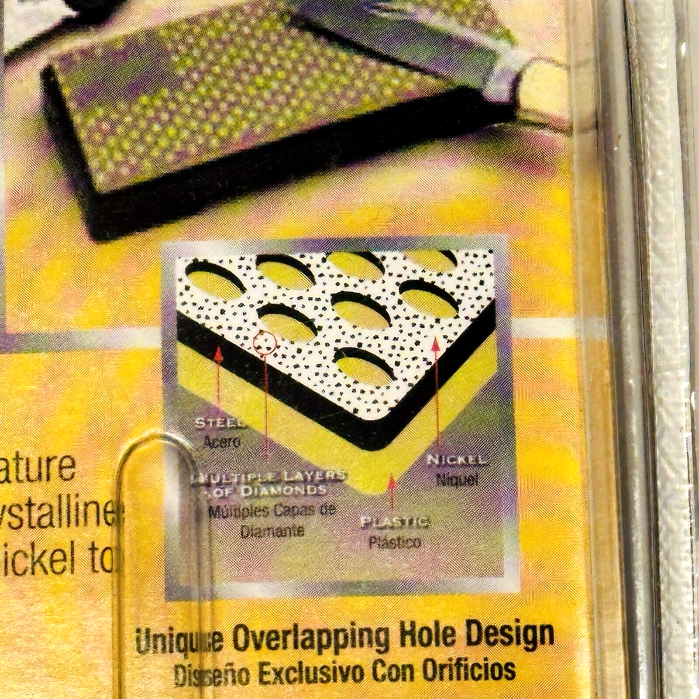 Smith's Diamond Bench Stone 6" Coarse 325 Grit w/ Micro-Tool Sharpening Pad DBSC