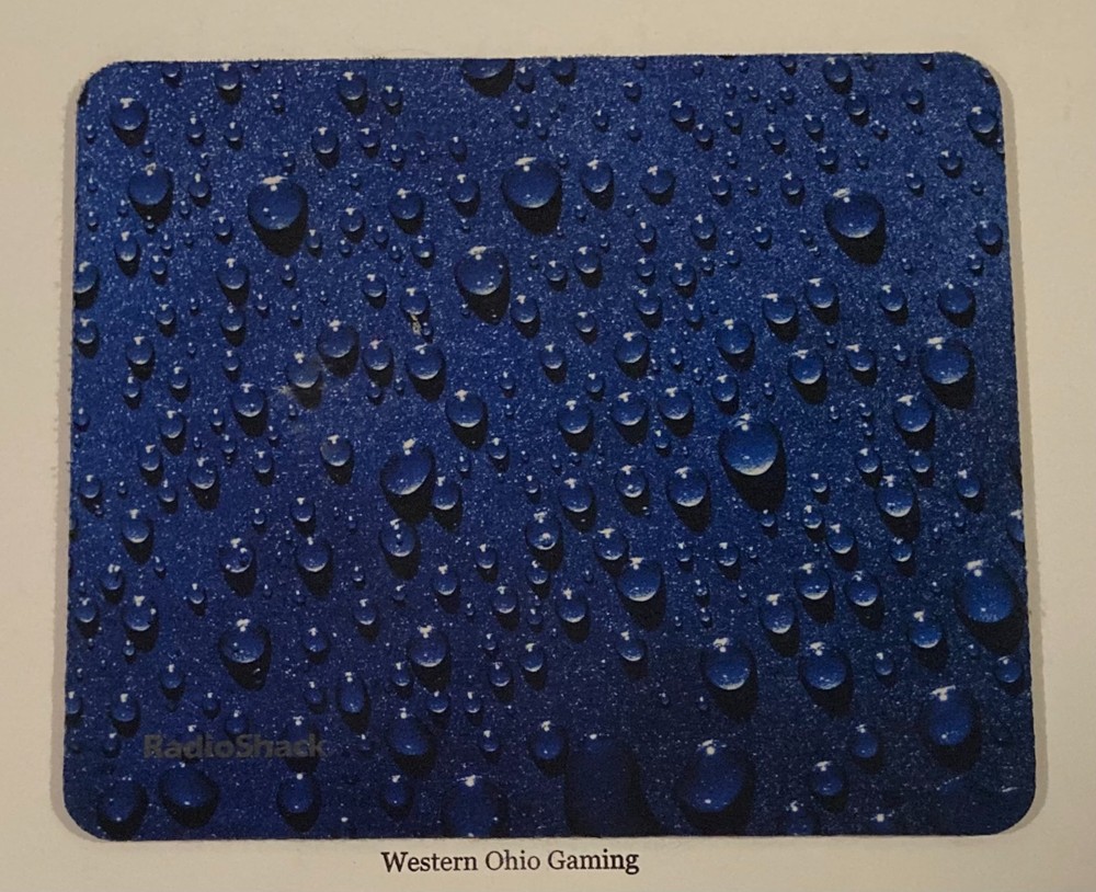 Radio Shack Branded Water Rain Drop Computer Mouse Pad USED