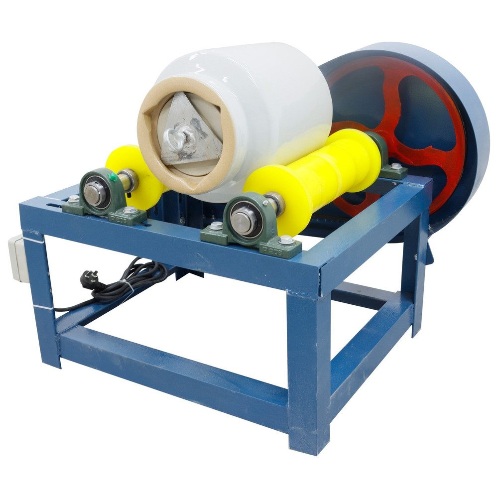 Full Rubber Roller Lab Horizontal Ball Mill grinder 10L Single Ceramic Can 220V